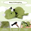Finebee Weighted Dinosaur Stuffed Animals, Cute Weighted Dino Plush, Soft