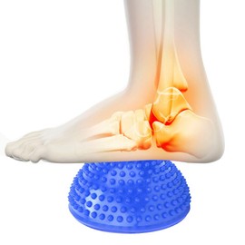 Exercise Balance Training Foot Massage Balls Stress Relief Yoga Massage Ball Semicircle for Relax Nervous Yoga Skills Physical Training Massage Ball(Blue)