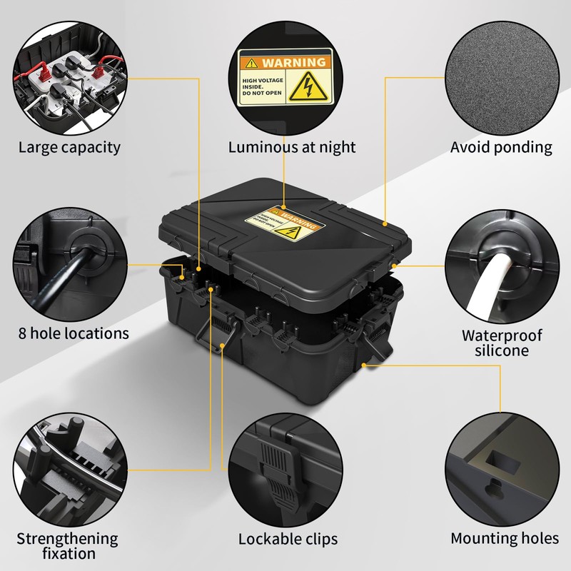 Large Outdoor Electrical Box Waterproof, IP54 Weatherproof Extension Cord Cover