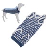 Dog Recovery Suit Stretchy Breathable Adjustable Collar Stripe Pet Post
