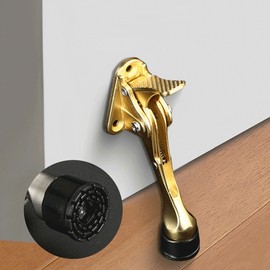 Horseshoe Type Front Door Stopper - Anti-Slam Door Holder Mount 1 Front Door Horseshoe - Silver