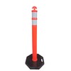 (3 Pack) CJ Safety 44" Orange Delineator Post Cone with