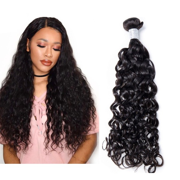 Mila 100% Real Hair Wefts Black Curly Brazilian Virgin Hair Bundles Natural Wave Human Hair Weaving Extensions 100 g/pc 10 Inches / 25 cm