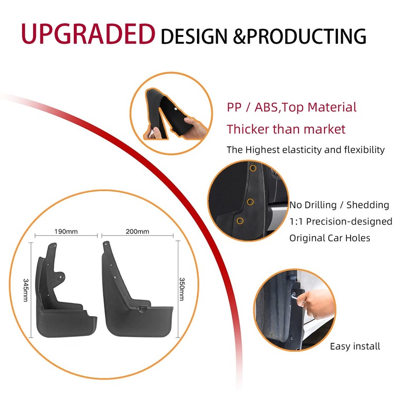 Mud Flaps Kit for 2020 2021 2022 Mazda CX30 CX-30