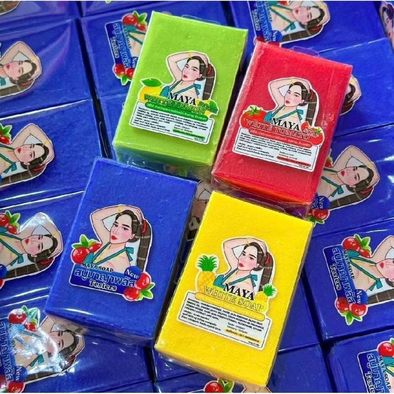 MAYA Sabun Bar Soap 1pcs | Alpha Arbutin (Biru) |