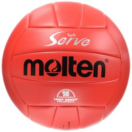 Molten EV4R Volleyball Soft Serve Lightweight No. 4 Ball, Red