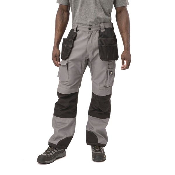 Caterpillar Men's Trademark Work Pants Built from Tough Canvas Fabric