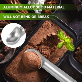 Ice Cream Scoop,18 cm/7inch Length Aluminum Ice Cream Scooper,Non Stick Ice Cream Spoon Spade Melon Baller Scoop Kitchen Food Scoop for Fruit, Mashed Potato,7×1.6inch