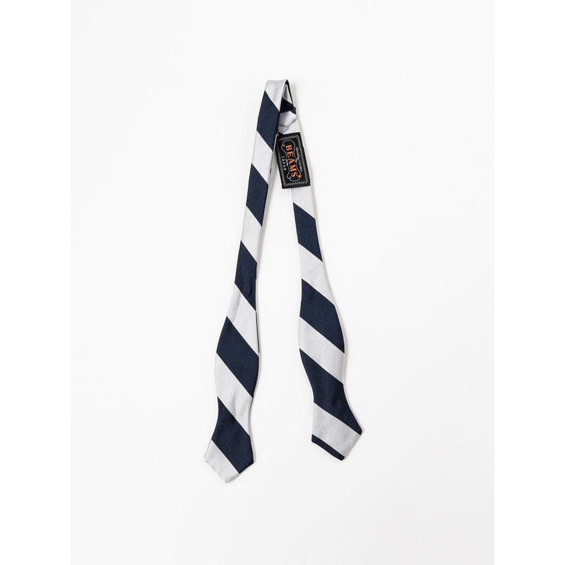 BEAMS PLUS Men's Regimental Bow Tie, LT.GREY