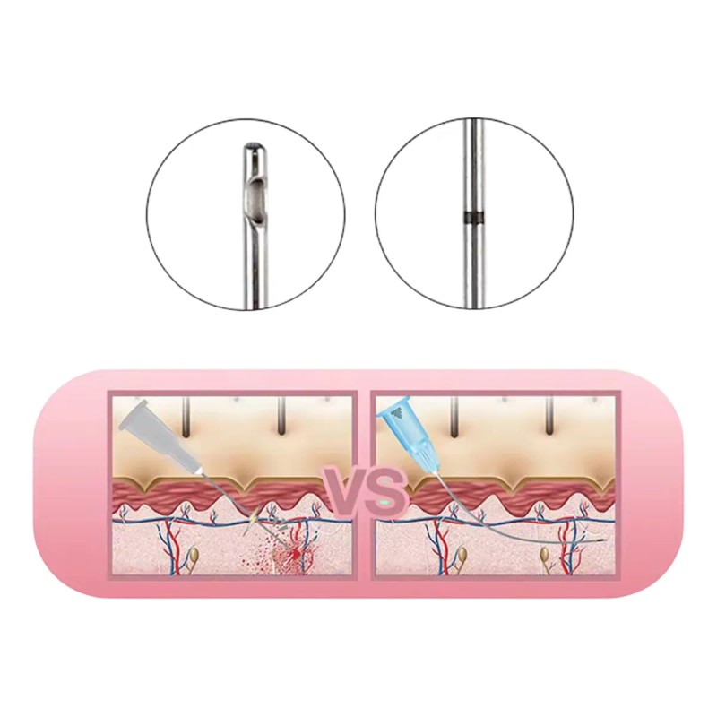 Cánula Para Relleno Facial Punta Roma 15 Pzas 25 G