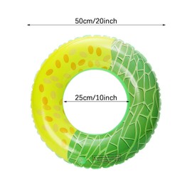 AWAVM Watermelon Inflatable Swimming Ring, 2PCS Swimming Hoop For Summer Pool Beach Party, Rubber Swimming Ring, Cute Inflatable Pool Floating