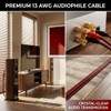 CDPMWVC 13 AWG Speaker Cable 6ft 2-Pack, OFC Banana Plug