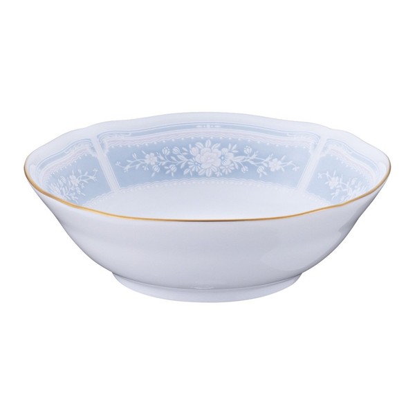 Noritake 1507L/94406 Noritake Bowl, 5.1 inch (13 cm), 265cc Racewood Gold, 1 Piece, Blue, Fine Porcelain