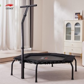 leikefitness Professional Gym Workout 50" Fitness Trampoline Cardio Trainer Exercise Rebounder Training Equipment - Specification: Big