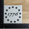 1776 Decals: 1776 Stars, Seventeen Seventy-Six Stars Minute Man, 1776
