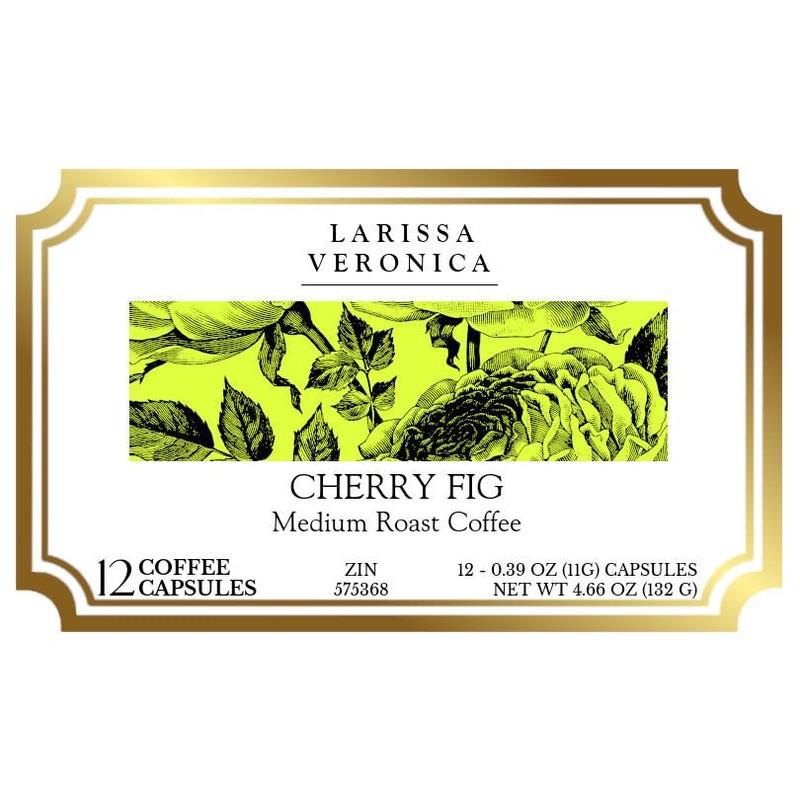 Cherry Fig Medium Roast Coffee (Single Serve K-Cup Pods) (Gourmet,