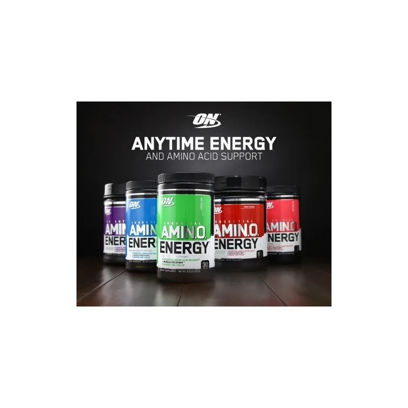 On Essential Amino Energy 10.6oz Sabor Frambuesa Azul