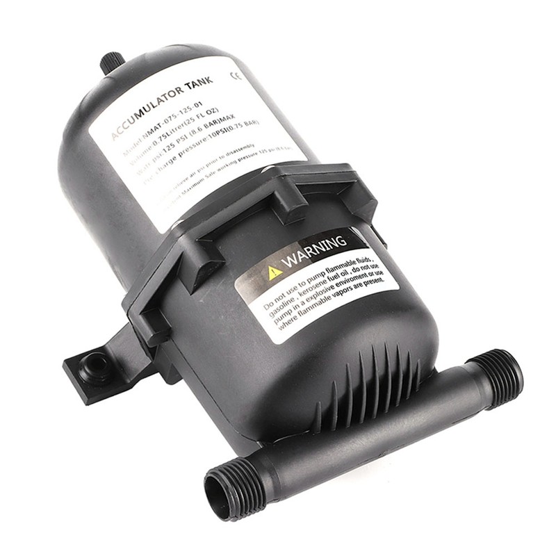 Accumulator Pressure Tank Water Pump Flow Control 0.75 L 125PSI