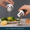 KTCHENDAO 2 in 1 Glass Salt and Pepper Shaker with