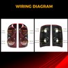 ECOTRIC Tail Light Compatible with 2007-2009 Dodge Ram 1500 2500