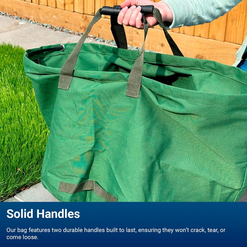 Courtyard Connect Large Canvas Military Green Garden Waste Bag with