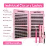 640 Kit Extension De Pestañas Maquillaje Completo Diy 9-16mm