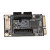 Mini PCIE to USB3.0 Front Expansion Card Dual 19PIN 5Gbps
