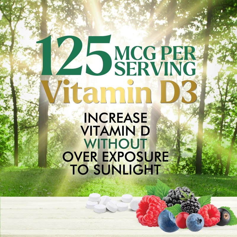 Vitamin D3 5000 IU (125 mcg) Per Serving - Extra