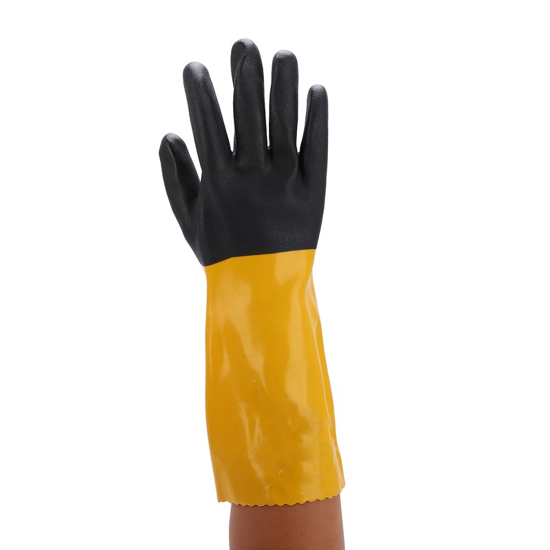 PVC Coated Protective Gloves Lengthening Seamless Wear Resistance Gloves for