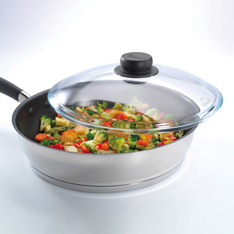 Pyrex 4937275 Glass lid, 20 cm, gray color