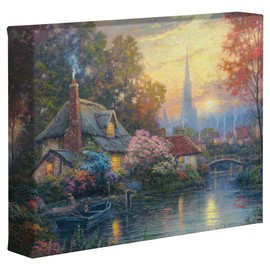 Thomas Kinkade Nanette's Cottage 8 x 10 Gallery Wrapped Canvas