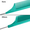 Leinuosen 3 Packs Rat Tail Comb Steel Pin Rat Tail