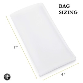 Gutenberg's Dank Pressing Co 4x7 inch premium rosin bags 25-50 Packs | rosin press bags | dab press nylon micron bags | All Micron Sizes (25-Pack, 37 Micron (u))