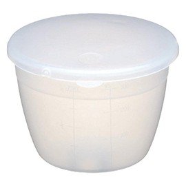 KitchenCraft Plastic Pudding Basin with Lid, Small, 275 ml (0.5 Pint)