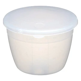 KitchenCraft Plastic Pudding Basin with Lid, Small, 275 ml (0.5 Pint)