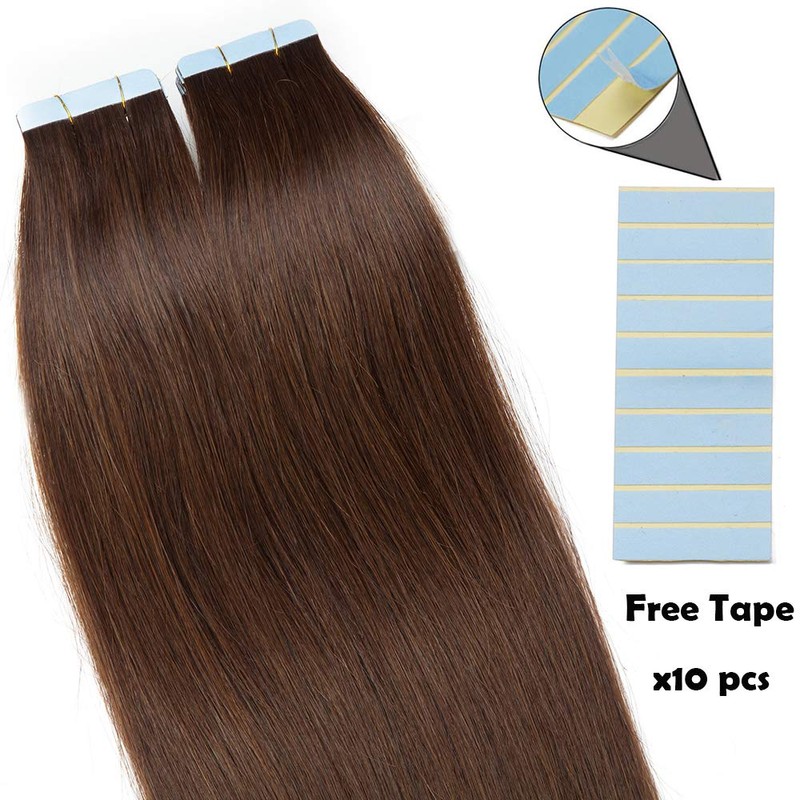 20 Inch SEGO Tape in Hair Extensions Human Hair Medium