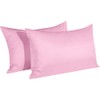 Satin Pillowcases with Zipper for Hair and Skin, Set of