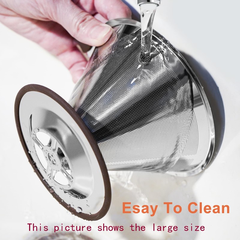 Pour Over Coffee Dripper Pour Over Coffee Filter, Cone Stainless