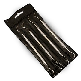 Ever Ready First Aid Stainless Steel Dental Pick/Probe Set-Professional Dental Tartar Scaler Scraper Tools for Professional, Personal and Pets