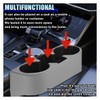 ZIMISI Car Cup Holder, PU Leather Auto Front Console Gap