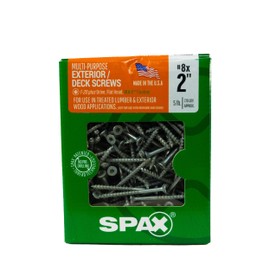 SPAX #8 x 2 Exterior Flat Head Deck Wood Screws Construction Torx T-Star Plus (770 EA) 5 LB Bit Included Rust Resistant
