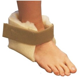 Kozee Komforts Pure Wool High Pile Fleece Heel Protectors - Soft & Comfortable Heel Pressure Relief and Bed Sore Prevention for Delicate Heels - Pair