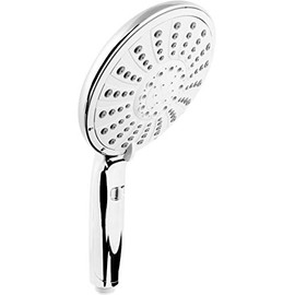 Cornat Montenovo TECB3418 Hand Shower Head Diameter 150 mm Chrome-Plated 5 Jet Types: Normal, Soft & Massage Jet, Water Stop & Anti-Limescale / Water-Saving Insert / Shower Head / Shower Head