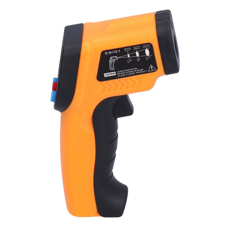 GM550 Infrared Thermometer Handheld Temperature Tester Digital NonContact Thermometer(Orange Yellow