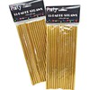 Metallic Gold 15 Paper Straws – 2 Pack