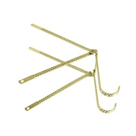 Lowrider Bike 20 Triple Square Twisted Continental Kit Gold.