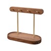 muso wood Walnut Key Stand for Entryway Table, Wooden Key