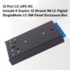 Single Mode Fiber Enclosure Kit - 12 Fiber Port OS1