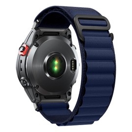 SumRioo QuickFit 26mm Strap for Garmin Fenix 8/8 Solar 51mm/7X Pro/7X/6X Pro/6X/5X Plus/5X/3/3HR, Nylon Alpine Loop Watch Strap for Garmin Tactix 8 51mm, Enduro 3, Epix 2 Pro, Navy Blue
