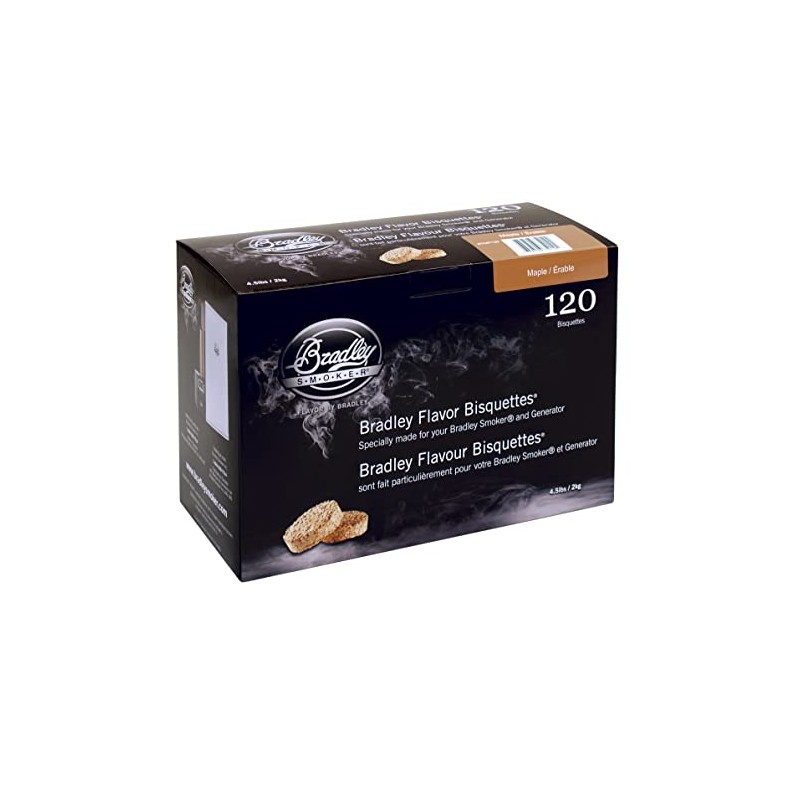 Bradley Smoker Bisquettes for Grilling and BBQ, Maple Special Blend,